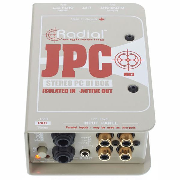 Radial Engineering JPC Stéréo PC-AV Active Direct Box