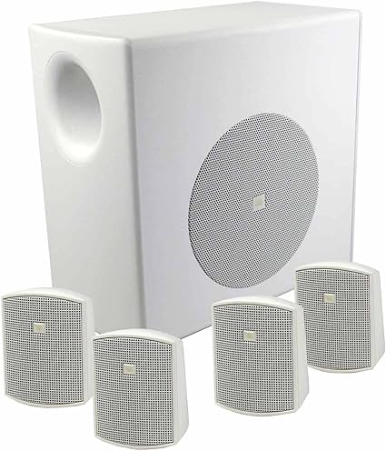 JBL C50PACK-WH Loudspeaker System with Subwoofer (White)