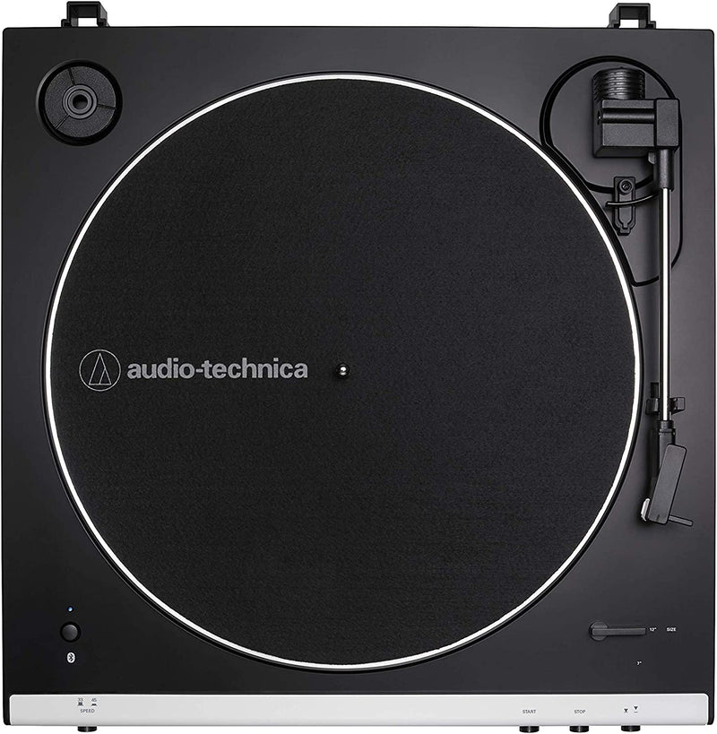 Audio-Technica AT-LP60XBT-WH Platine vinyle stéréo avec Bluetooth (blanc et noir)