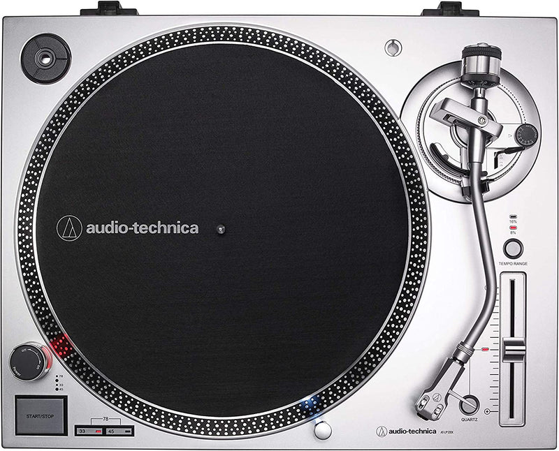 Audio-Technica AT-LP120XUSB-SV Platine vinyle stéréo avec USB (argent)