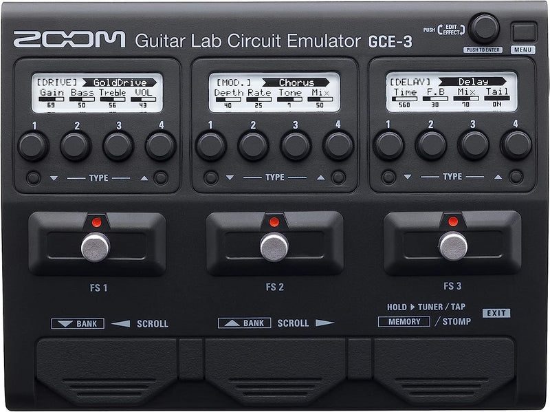 Émulateur de circuit de laboratoire de guitare Zoom GCE-3