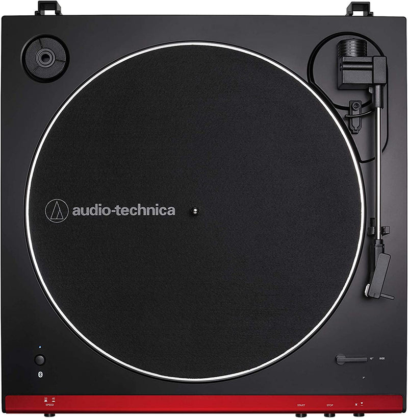 Audio-Technica AT-LP60XBT-RD Stereo Turntable With Bluetooth (Red & Black)