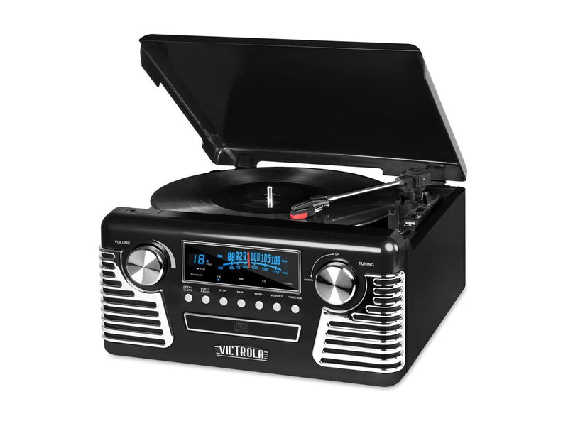 VICTROLA V50-200-BLK 50's Retro Bluetooth Turntable (noir)