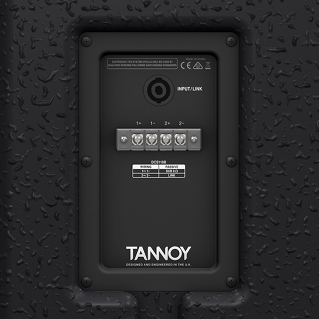 Tannoy DCS118B Caisson de basses à profil bas pour applications d'installation cinéma - 18"