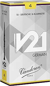 Vandoren CR864 V21 German Clarinet Reeds 4 Strength (Box of 10)