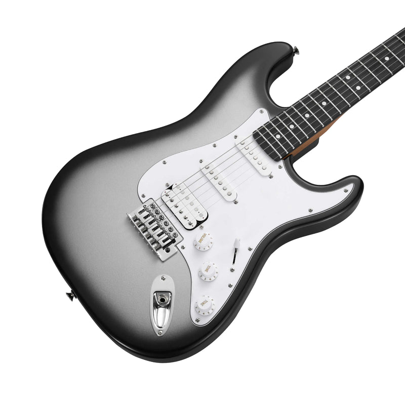 Mooer MSC12-PRO-IS Electric Guitar (Iron Silver)