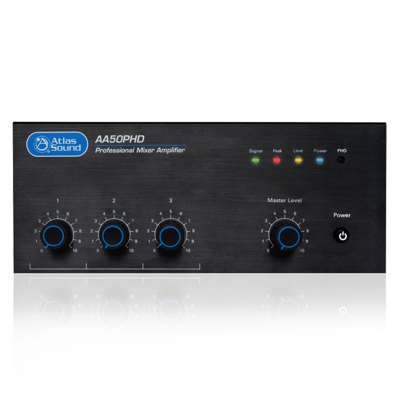 Mélangeur/amplificateur AtlasIED AA50PHD 3 entrées 50 W (70 V/8 ohm)