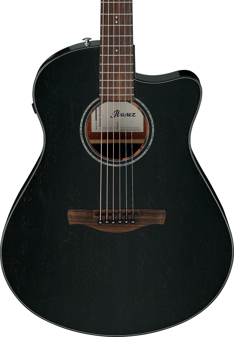 Ibanez AAM340CERUB Acoustic Guitar (Rustic Black High Gloo)