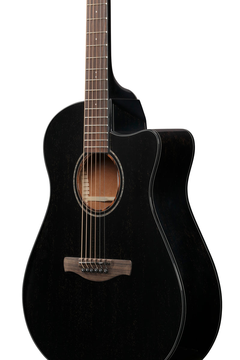 Ibanez AAM340CERUB Acoustic Guitar (Rustic Black High Gloo)