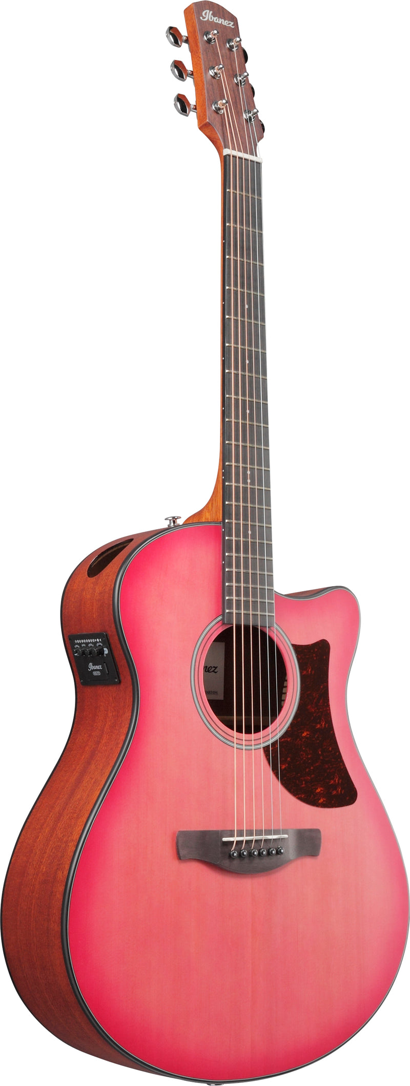 Ibanez AAM50CECRO Acoustic Electric Guitar (Coral Red Burst Open Pore)