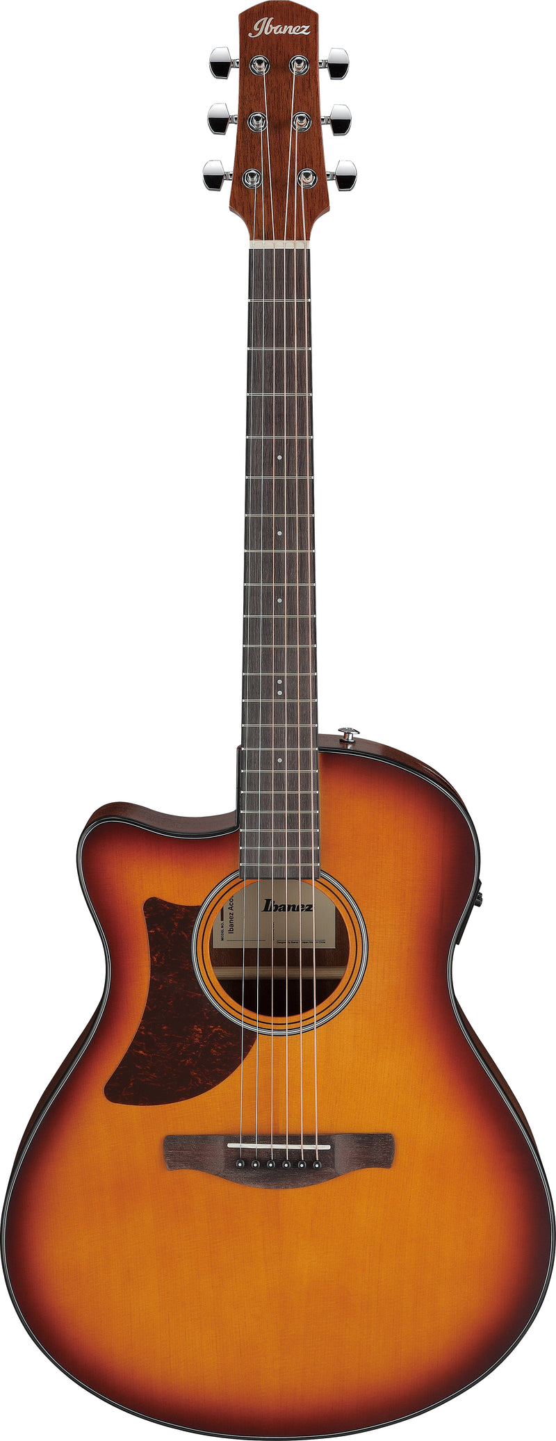 Ibanez AAM50LCEOLB Left Handed Acoustic Guitar (Open Pore Light Brown Sunburst)