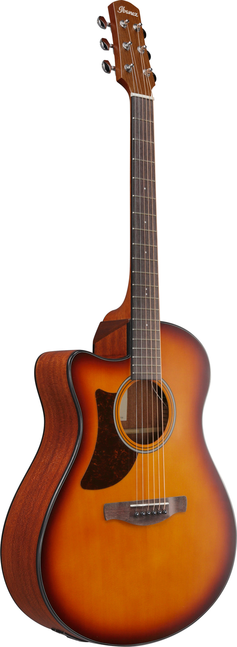 Ibanez AAM50LCEOLB Left Handed Acoustic Guitar (Open Pore Light Brown Sunburst)