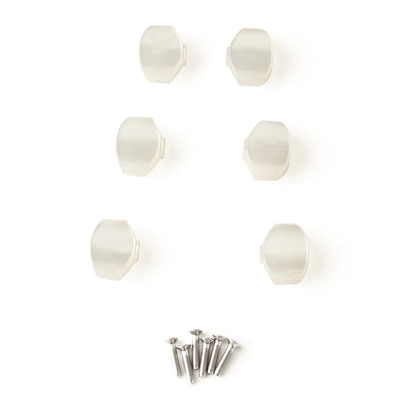 PRS S2 Plastic Tuner Buttons - Set of 6 (Pearloid)