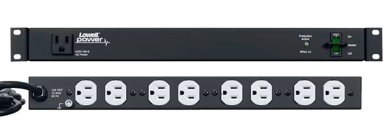 Lowell ACR-159-S PDU with 9 15A Outlets Surge Suppression