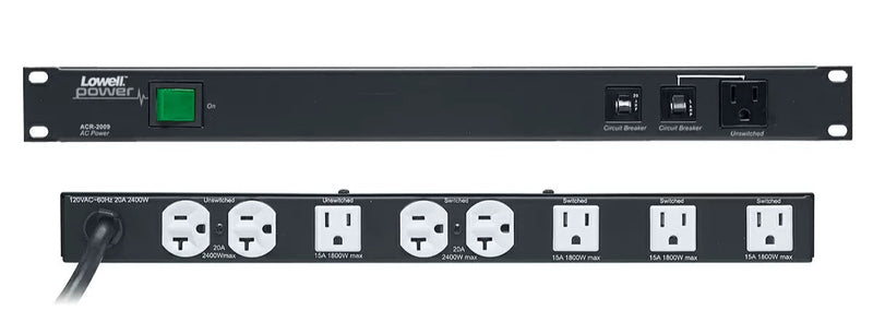 Lowell ACR-2009 PDU with 9 15/20A Outlets