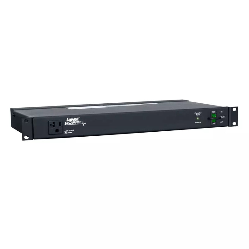 Lowell ACR-209-S PDU with 9 20A Outlets Surge Suppression