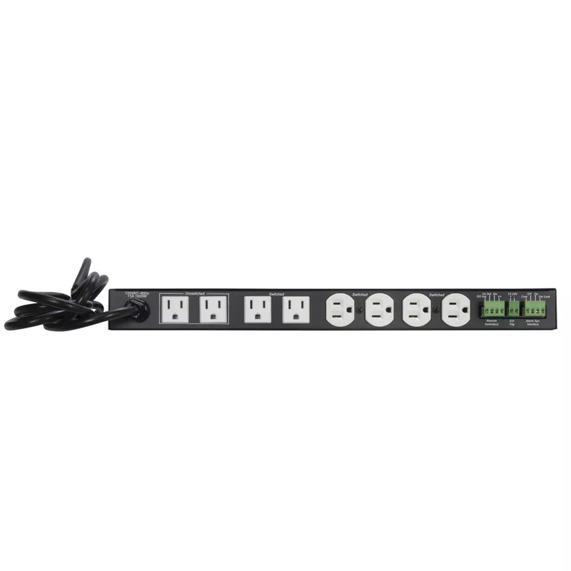 Lowell ACR-RPC-1508-SD PDU with 8 15A Outlets Surge Suppression Remote Circuitry