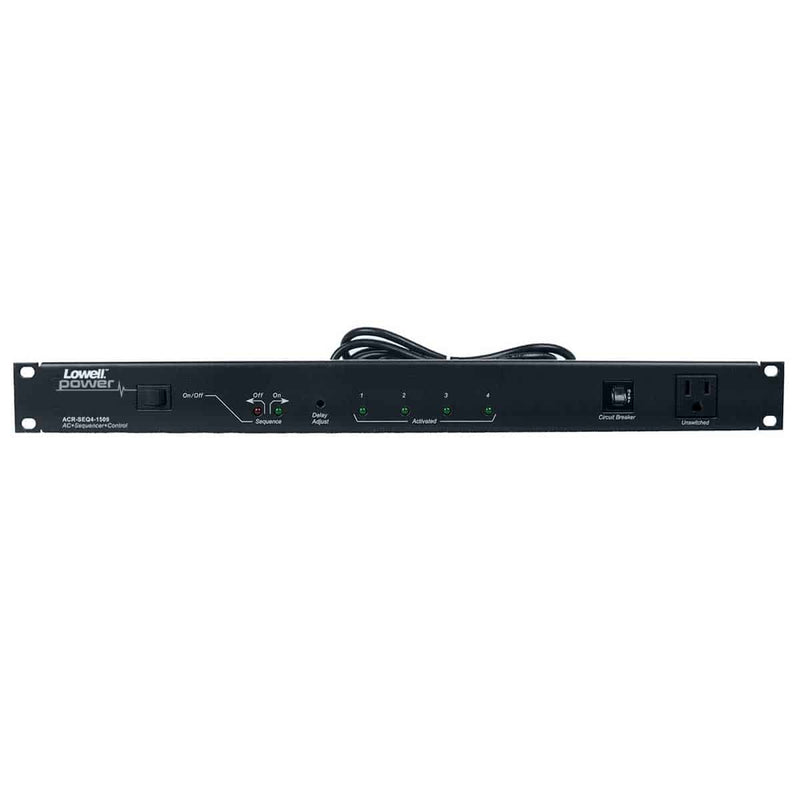 Lowell ACR-SEQ4-1509 PDU with 9 15A Outlets Sequencer Remote Circuitry