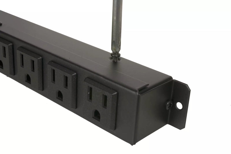 Lowell ACS-1506-WW Power Strip with 6 15A Outlets Wall Wart Spacing