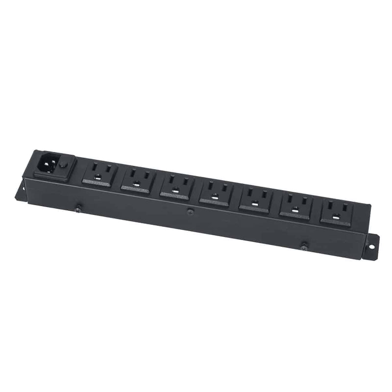 Lowell ACS-1507 Power Strip with 7 15A Outlets - 12"