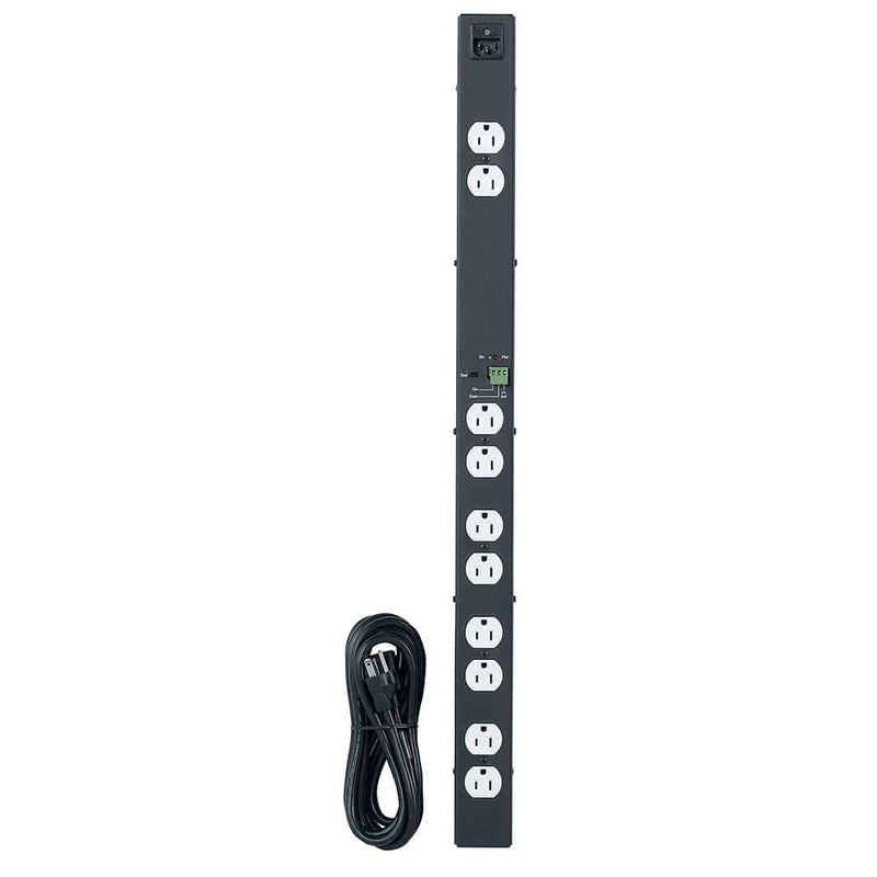 Lowell ACS-1510-RPC Power Strip with 10 15A Outlets Remote Terminal