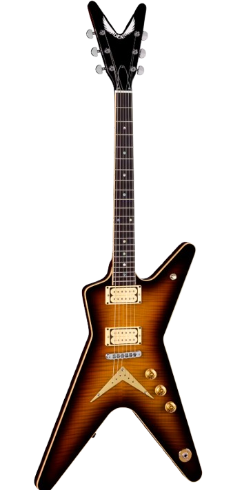 Dean Guitars USA PATENTS PENDING ML Flame Top Electric Guitar (Trans Brazilia)
