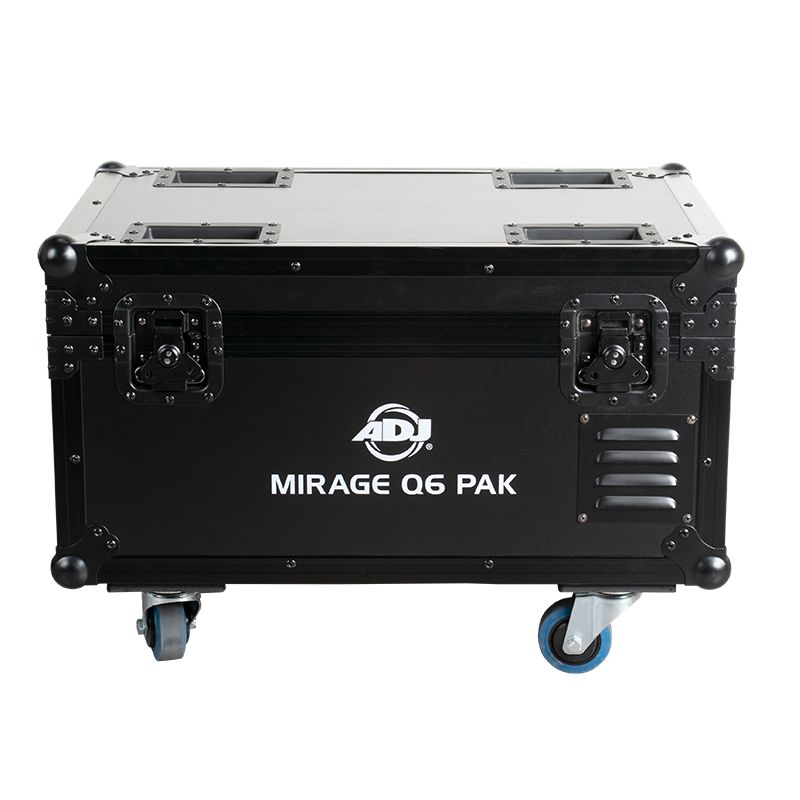 American DJ MIRAGE Q6 PAK Luminaires avec Flight Case et télécommande (Noir)