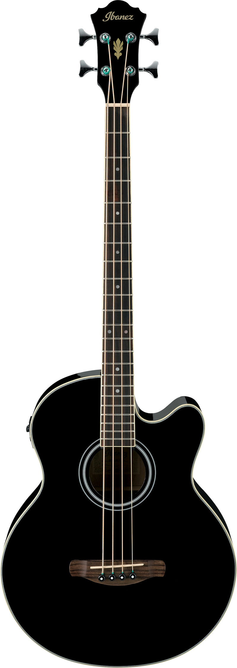 Ibanez AEB5EBK Acoustic Bass Guitar (Black High Gloss)