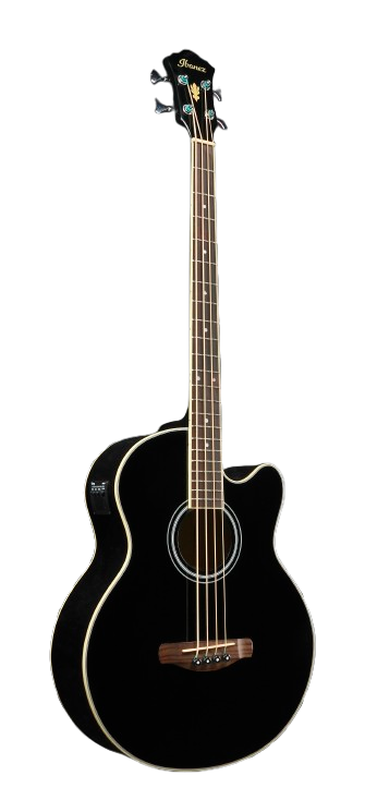 Ibanez AEB5EBK Acoustic Bass Guitar (Black High Gloss)