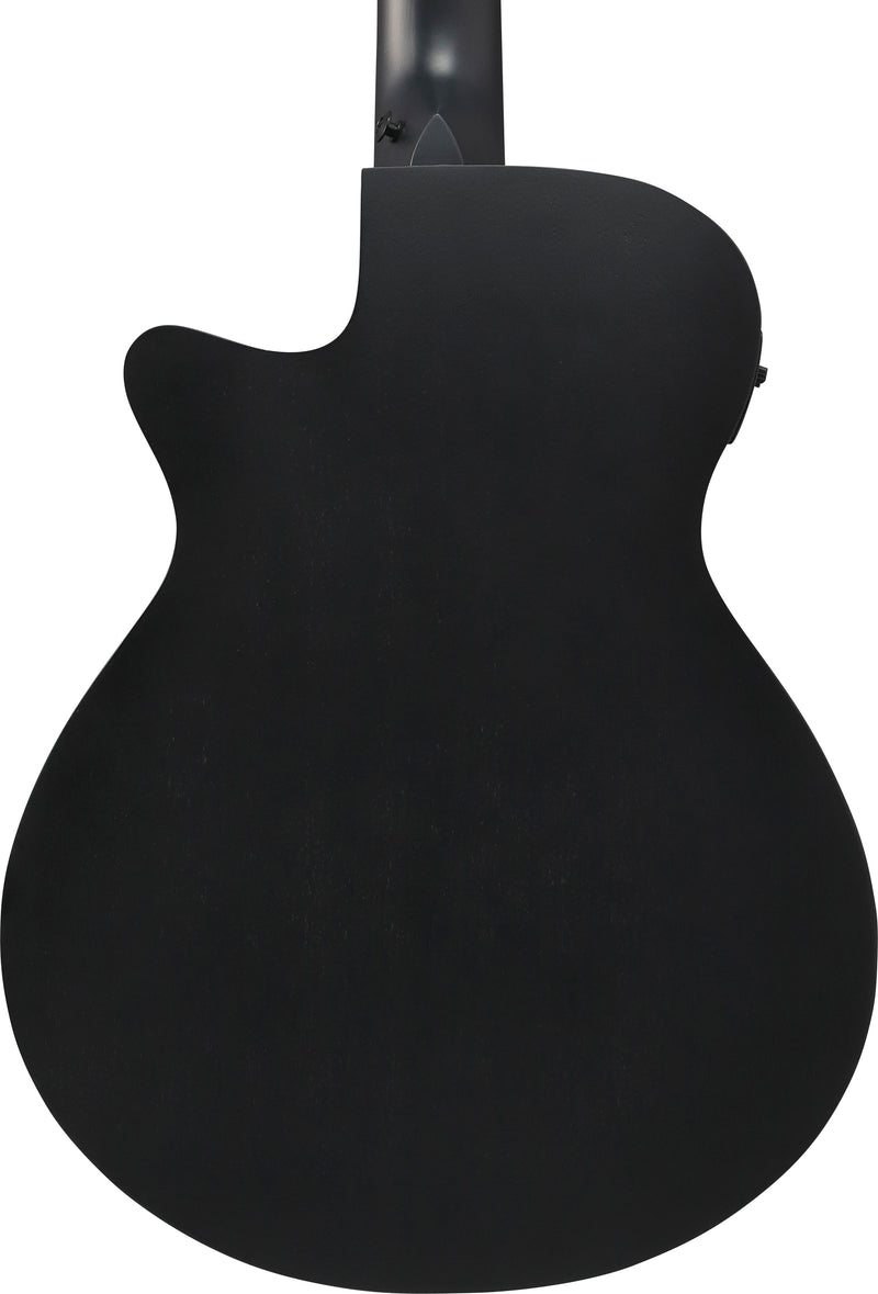 Ibanez AEG721BOT 7 String Acoustic Electric Guitar (Black Out)