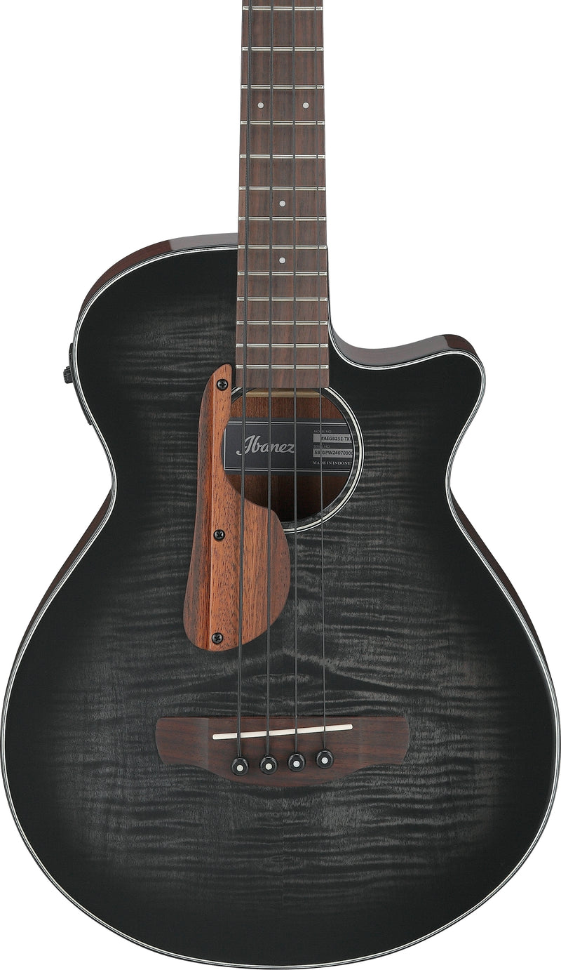 Ibanez AEGB25ETKH Acoustic Bass Guitar (Transparent Black Sunburst High Gloss)