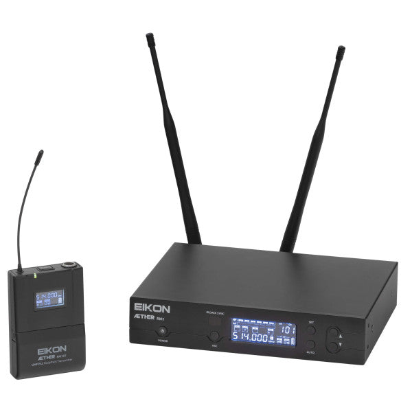 Eikon AETHERRM1HD PLL UHF Wireless Bodypack Microphone System