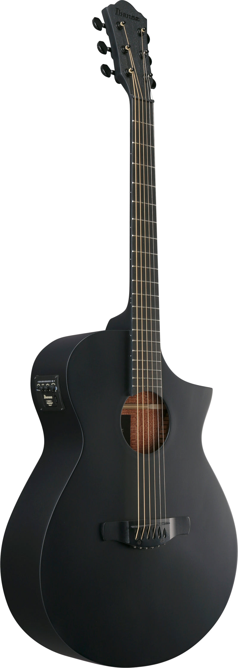 Ibanez AEWC621BOT Acoustic Electric Guitar (Black Out)