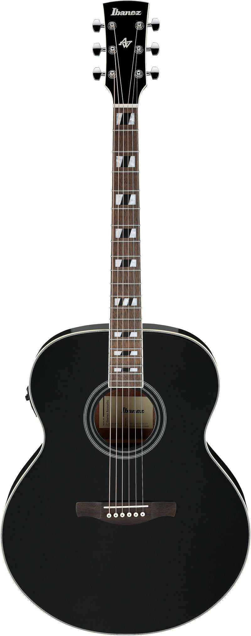 Ibanez AJ70M1EBK Acoustic Electric Guitar (Black High Gloss)