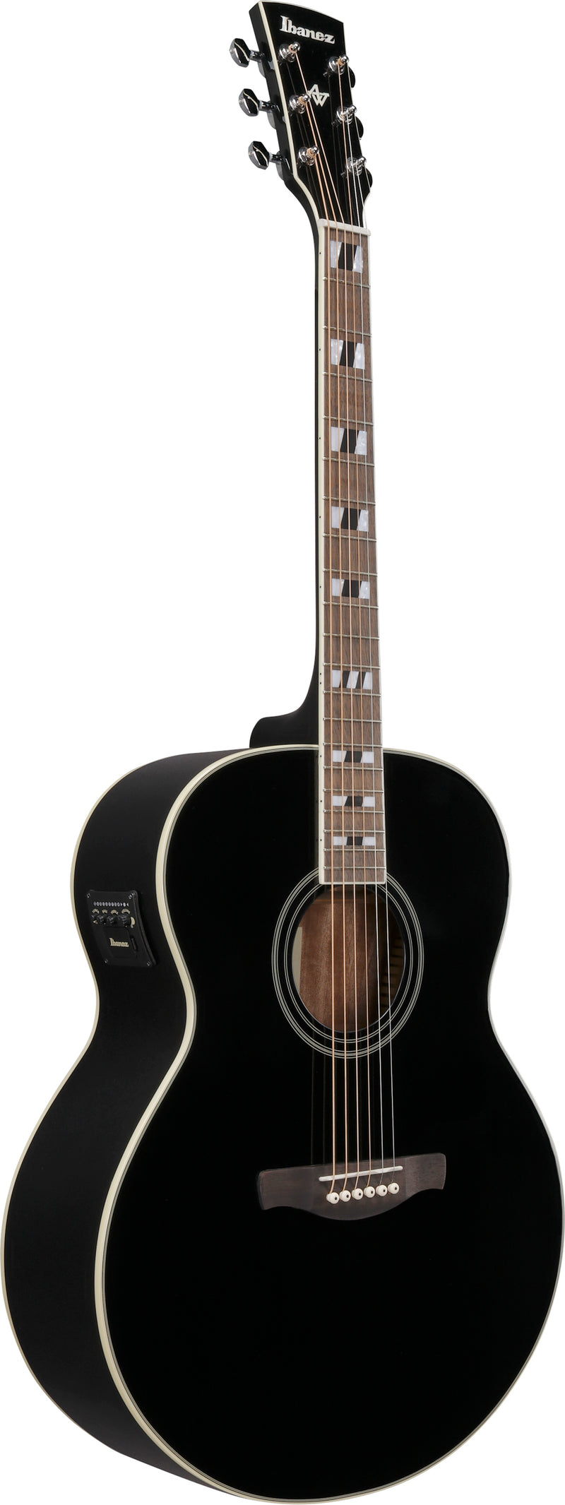 Ibanez AJ70M1EBK Acoustic Electric Guitar (Black High Gloss)