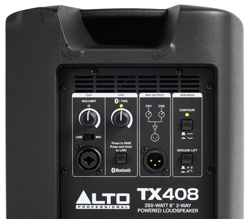 Alto Professional TX408 350W Powered Loudspeaker With Bluetooth - 8"