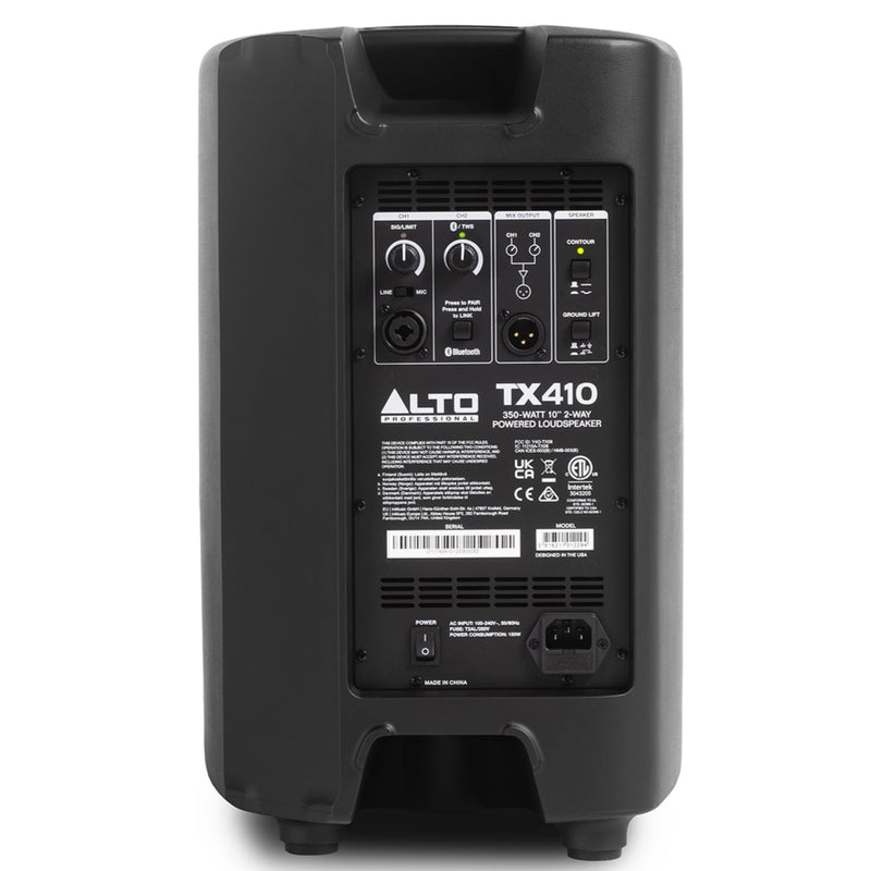 Alto Professional TX410 350W Powered Loudspeaker With Bluetooth - 10"