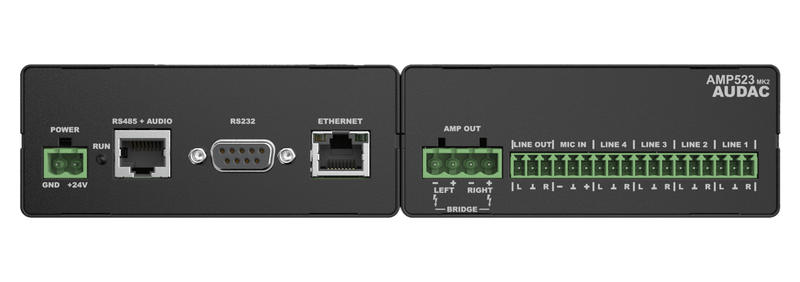 Audac AMP523MK2 Web-Based Mini Stereo Amplifier