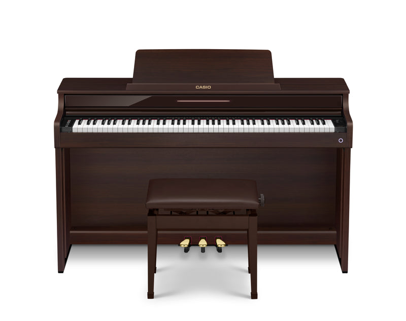 Casio AP-550 Celviano Digital Upright Piano 88-Keys (Brown)