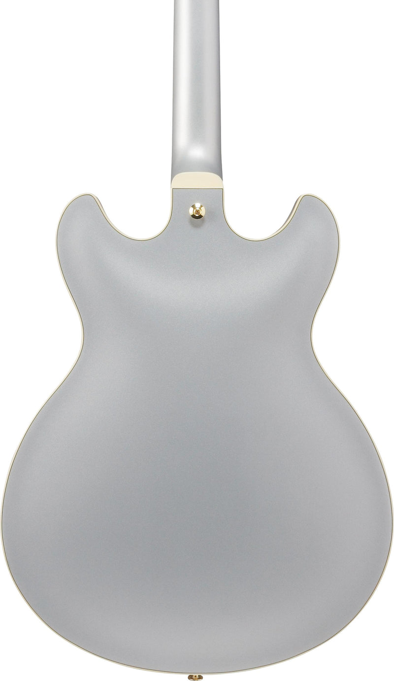 Ibanez AS73GMSF Semi Hollow-Body Electric Guitar (Moonstone Silver Flat)