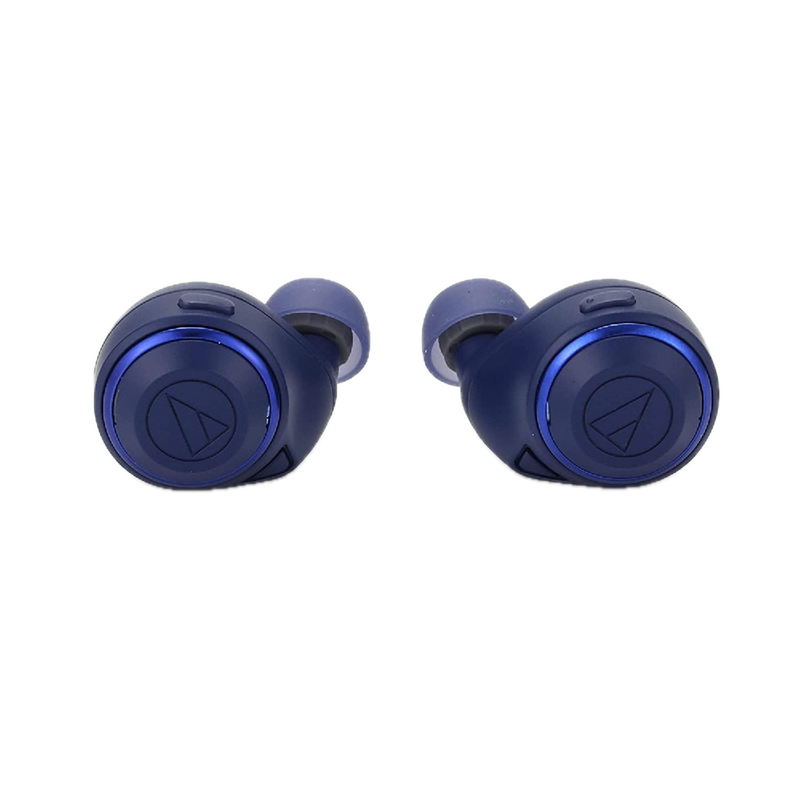 Audio-Technica ATH-CKS5TWBL Écouteurs intra-auriculaires sans fil Solid Bass - Bleu