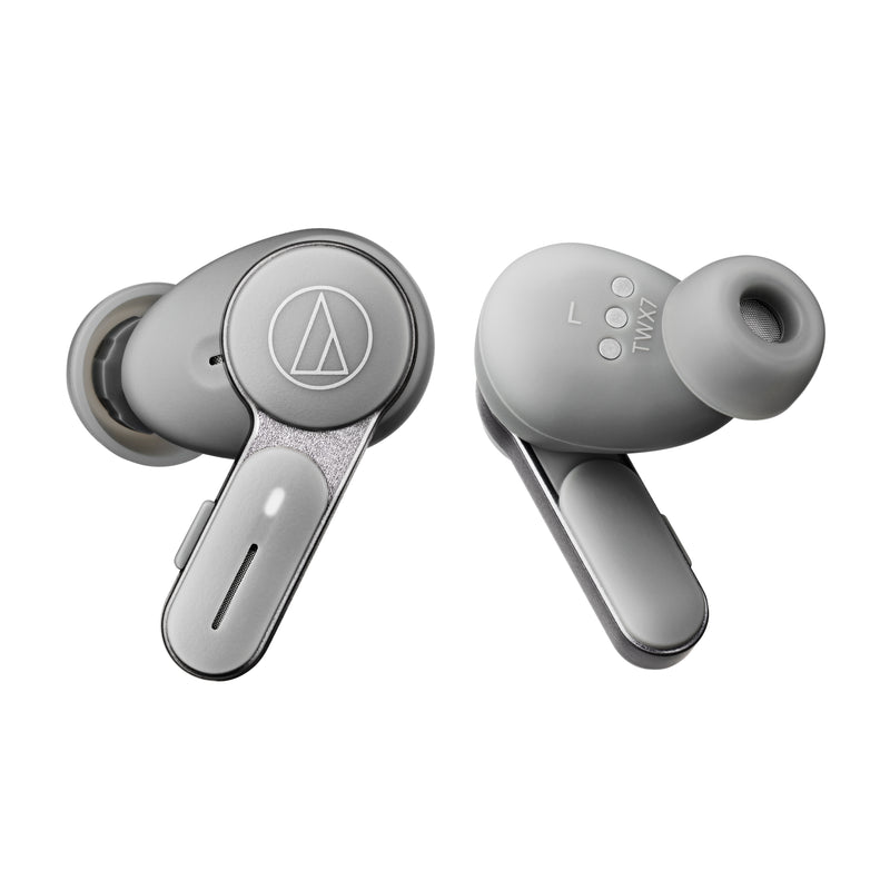 Audio-Technica Consumer ATH-TWX7 Noise-Canceling True Wireless Earbuds (Grey)