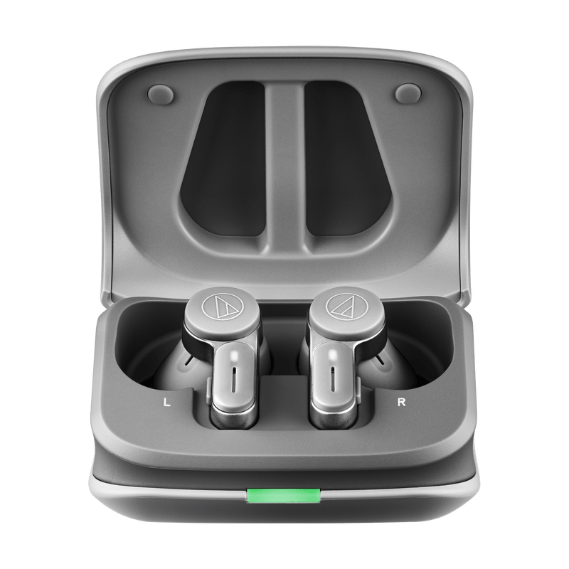 Audio-Technica Consumer ATH-TWX7 Noise-Canceling True Wireless Earbuds (Grey)