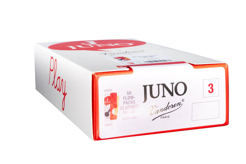 Juno JCR01350 Bb Clarinet 3 ½ Strength Reeds (Box of 50)