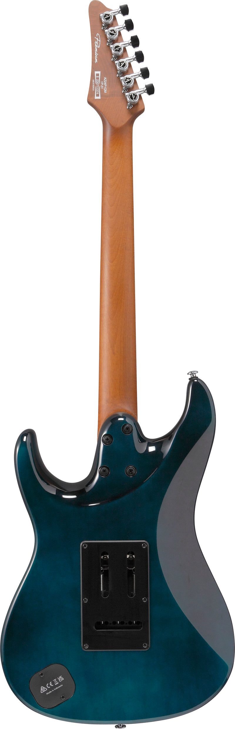 Ibanez AZ24P1QMDOB AZ Premium Guitare électrique (Deep Ocean Blonde)