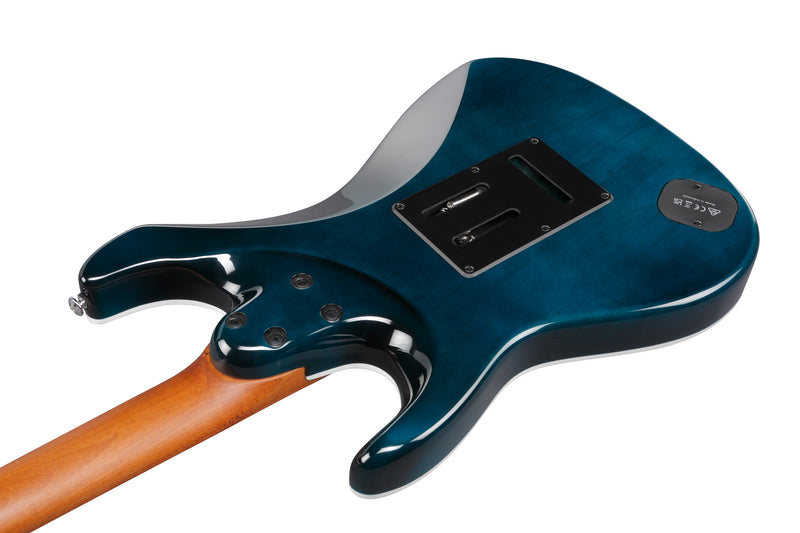 Ibanez AZ24P1QMDOB AZ Premium Guitare électrique (Deep Ocean Blonde)