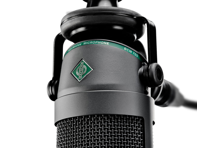 Neumann BCM 705 MT Broadcast Microphone avec capsule dynamique hypercardioïde (édition noire)