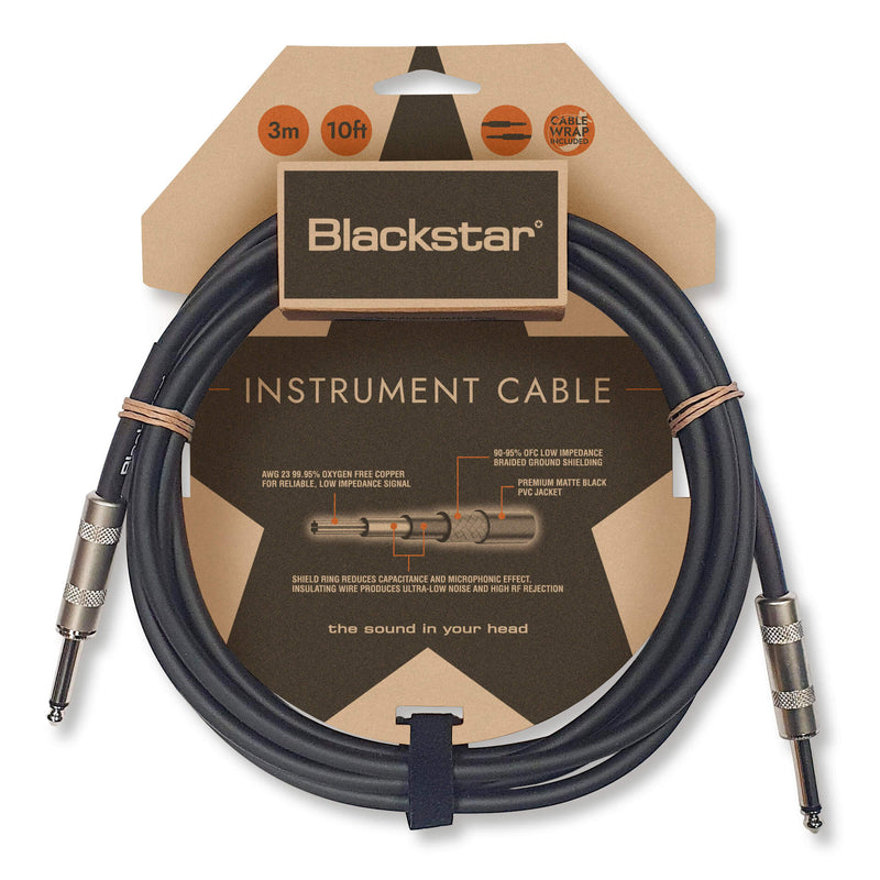 Câble standard Blackstar BS-CBLSTD6MSS 1/4" à 1/4 - 6M