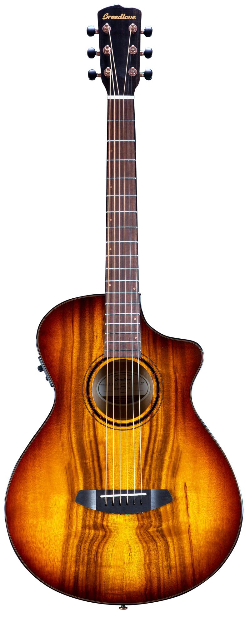 Breedlove PSCA42CEMYMY Pursuit Exotic S CE Myrtlewood Concertina Acoustic-Electric Guitar (Tiger Eye)