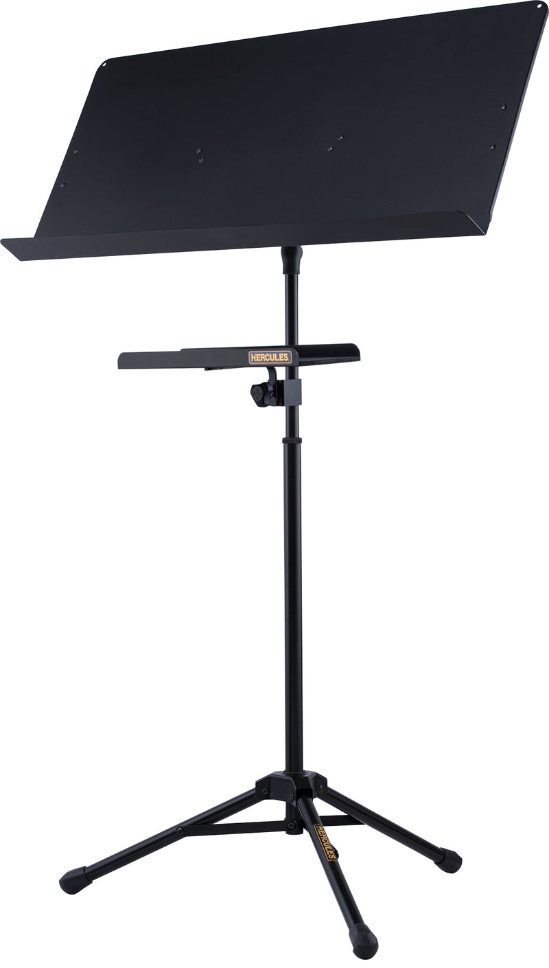 Hercules BS243B-HA103 Conductor Stand With Extended Desk And Accessory Tray